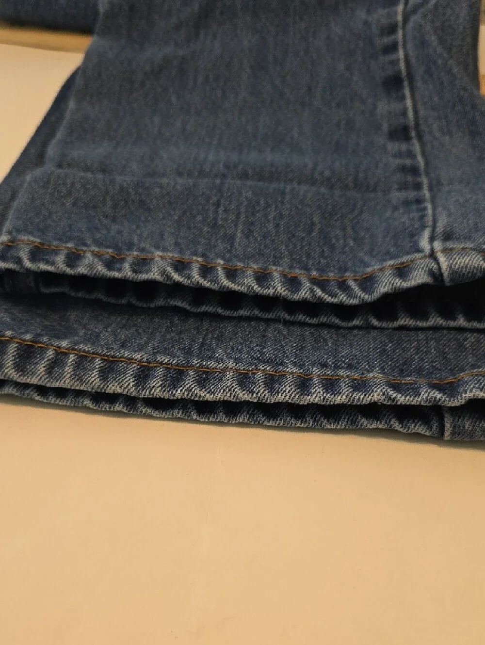 Levi's 505 Regular Straight Leg Medium Stonewash Blue Denim Jeans Men's 33x30